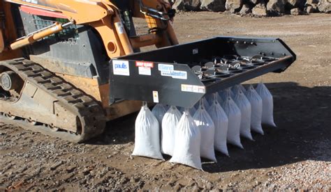 sandbag filling attachment for skid steer|sand bagger skid steer.